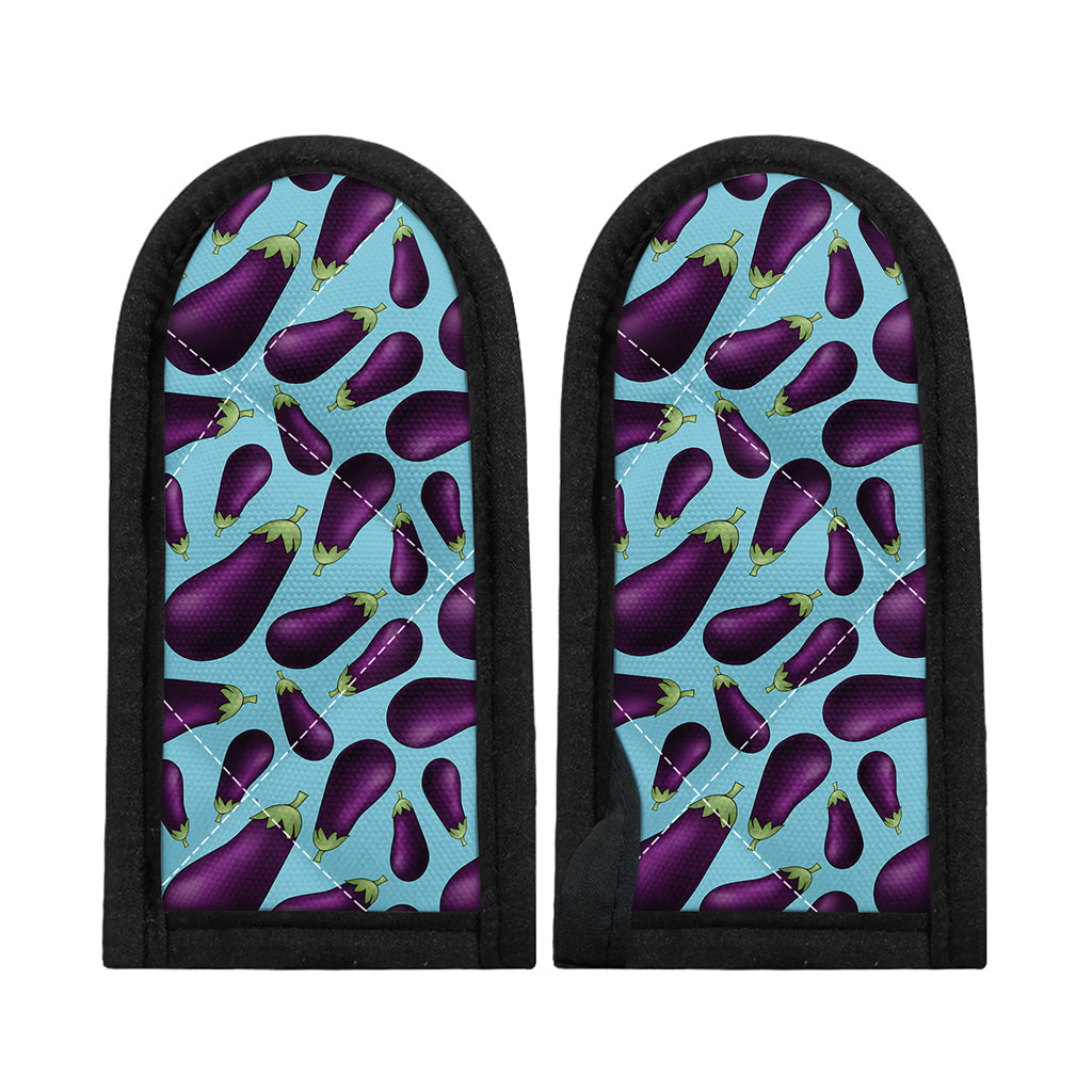 Purple Eggplant Pattern Print Skillet Handle Cover