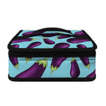 Purple Eggplant Pattern Print Small Lunch Bag