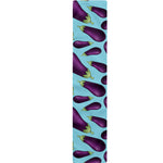 Purple Eggplant Pattern Print Table Runner