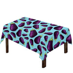Purple Eggplant Pattern Print Tablecloth