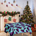 Purple Eggplant Pattern Print Tablecloth