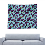 Purple Eggplant Pattern Print Tapestry