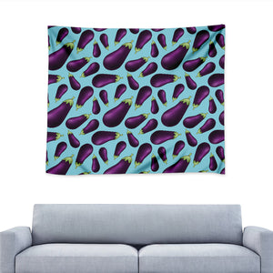 Purple Eggplant Pattern Print Tapestry