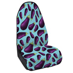 Purple Eggplant Pattern Print Waterproof Car Seat Cover