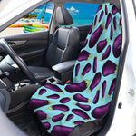 Purple Eggplant Pattern Print Waterproof Car Seat Cover