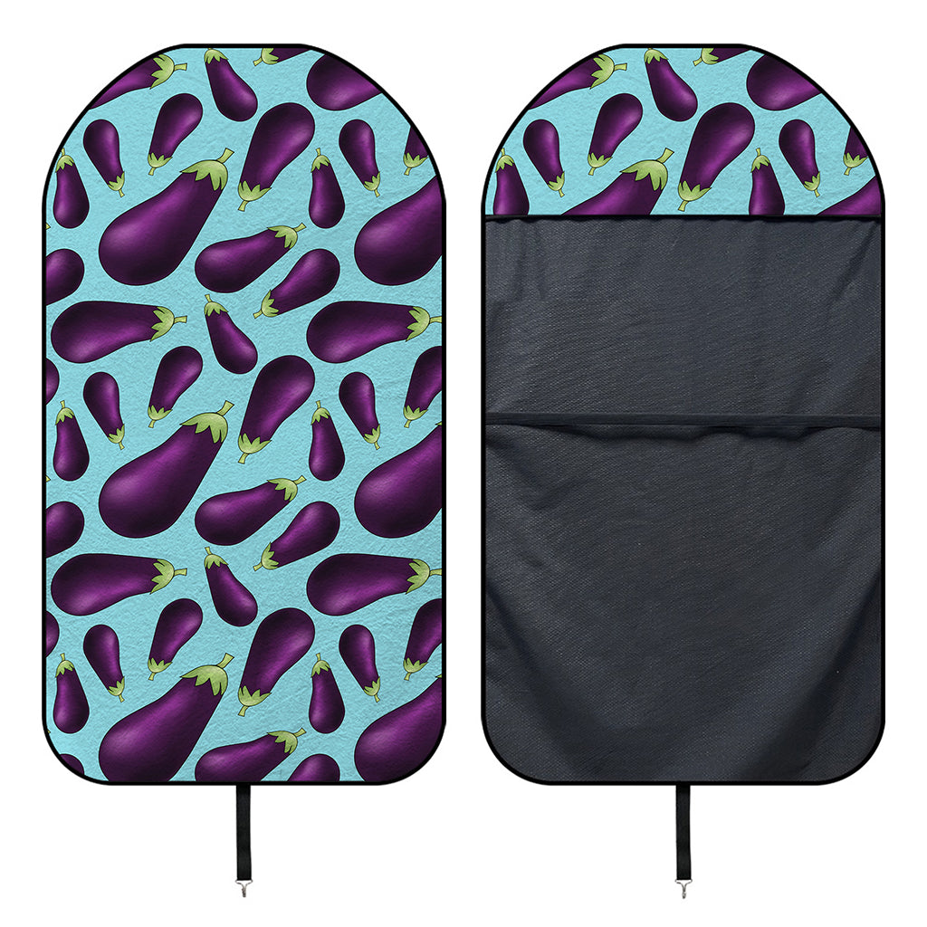 Purple Eggplant Pattern Print Waterproof Car Seat Cover