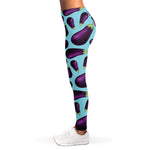 Purple Eggplant Pattern Print Women's Leggings