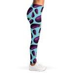 Purple Eggplant Pattern Print Women's Leggings