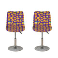 Purple Emoji Pattern Print Bar Stool Covers