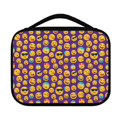 Purple Emoji Pattern Print Classic Bible Case