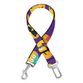 Purple Emoji Pattern Print Dog Seat Belt