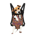 Purple Emoji Pattern Print Pet Carrier Backpack