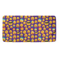 Purple Emoji Pattern Print Towel