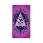 Purple Eye of Providence Print Baby Crib Sheet