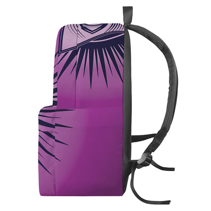 Purple Eye of Providence Print Backpack
