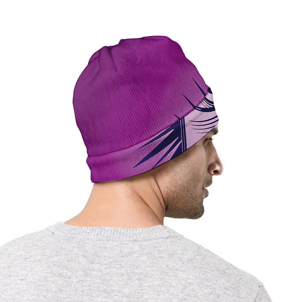 Purple Eye of Providence Print Beanie