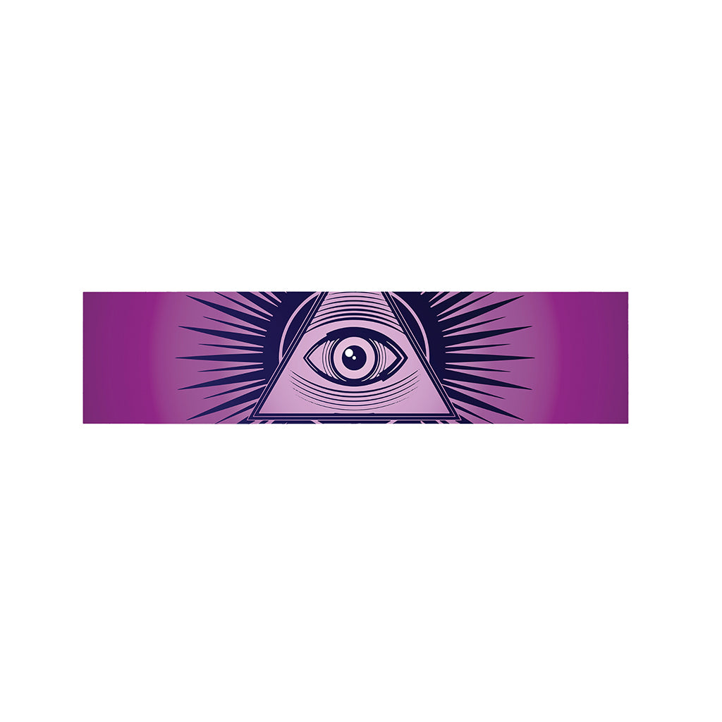 Purple Eye of Providence Print Bed Runner