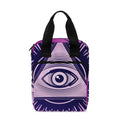 Purple Eye of Providence Print Bible Tote Bag