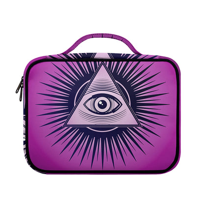 Purple Eye of Providence Print Briefcase Bible Bag