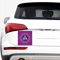 Purple Eye of Providence Print Car Sticker