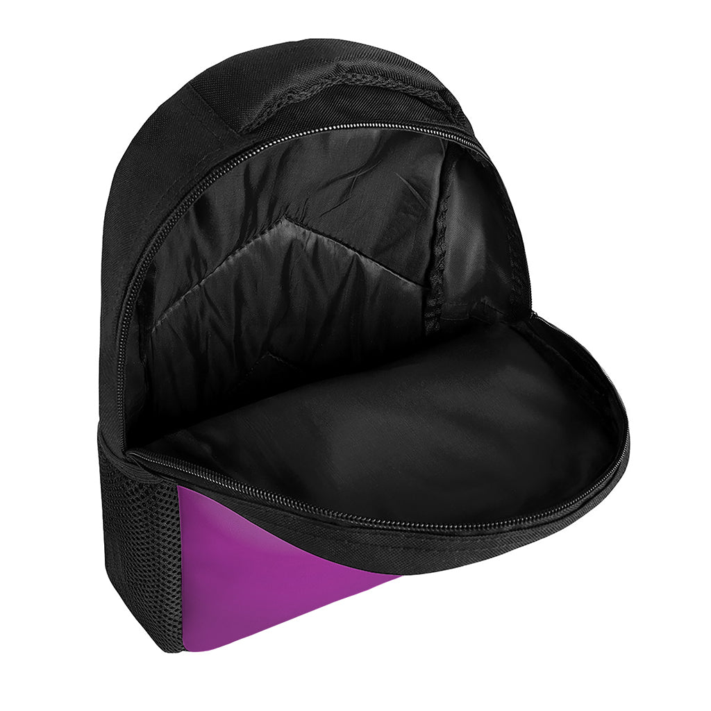 Purple Eye of Providence Print Casual Backpack