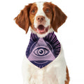 Purple Eye of Providence Print Dog Bandana