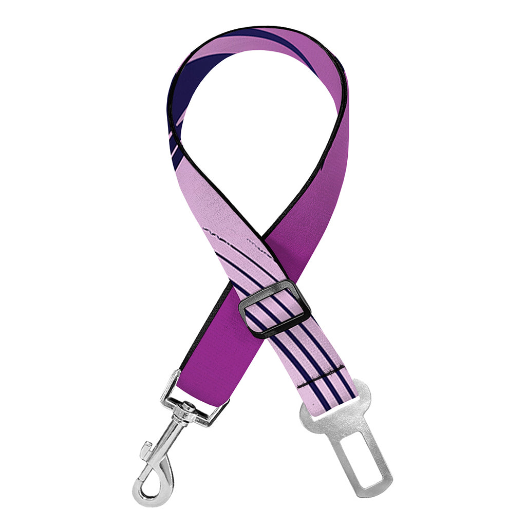Purple Eye of Providence Print Dog Seat Belt