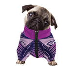 Purple Eye of Providence Print Dog Zip Up Jacket