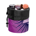 Purple Eye of Providence Print Drawstring Makeup Bag
