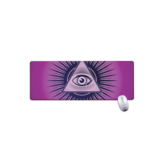 Purple Eye of Providence Print Extended Mouse Pad