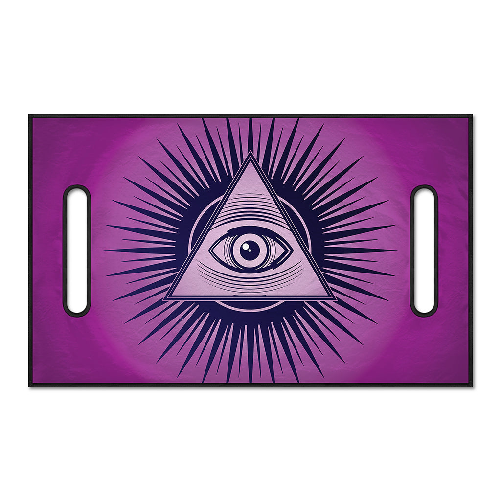 Purple Eye of Providence Print Golf Cart Seat Cover