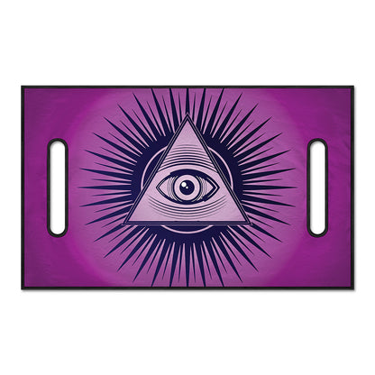 Purple Eye of Providence Print Golf Cart Seat Cover