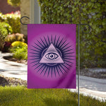 Purple Eye of Providence Print House Flag