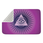 Purple Eye of Providence Print Indoor Door Mat