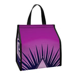 Purple Eye of Providence Print Insulated Lunch Tote
