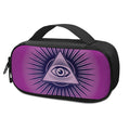 Purple Eye of Providence Print Portable Cooler Travel Case
