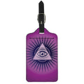 Purple Eye of Providence Print Luggage Tag