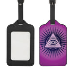 Purple Eye of Providence Print Luggage Tag