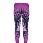 Purple Eye of Providence Print Men's leggings