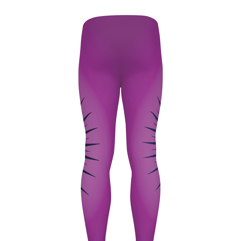 Purple Eye of Providence Print Men's leggings