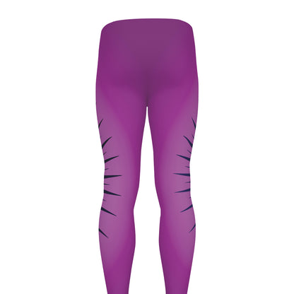 Purple Eye of Providence Print Men's leggings
