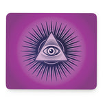 Purple Eye of Providence Print Mouse Pad