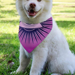 Purple Eye of Providence Print Over The Collar Dog Bandana