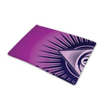 Purple Eye of Providence Print Pet Cooling Mat Cover