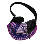 Purple Eye of Providence Print Pet Sling Carrier