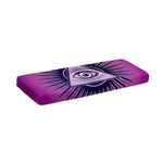 Purple Eye of Providence Print Piano Keyboard Cover