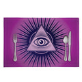 Purple Eye of Providence Print Placemat