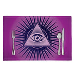 Purple Eye of Providence Print Placemat
