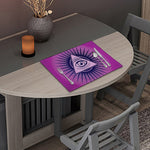 Purple Eye of Providence Print Placemat
