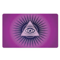 Purple Eye of Providence Print Polyester Doormat